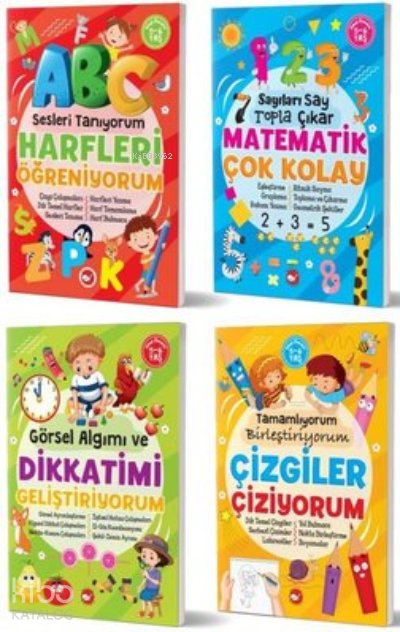 5-6 Yaş Zekamı Geliştiriyorum Etkinlik Seti (4 Kitap Takım) - Tuba Öztürk