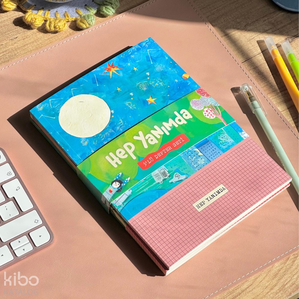 Karavan Çocuk Hep Yanımda 3’lü Defter Seti Çizgili, Çizgisiz, Noktalı