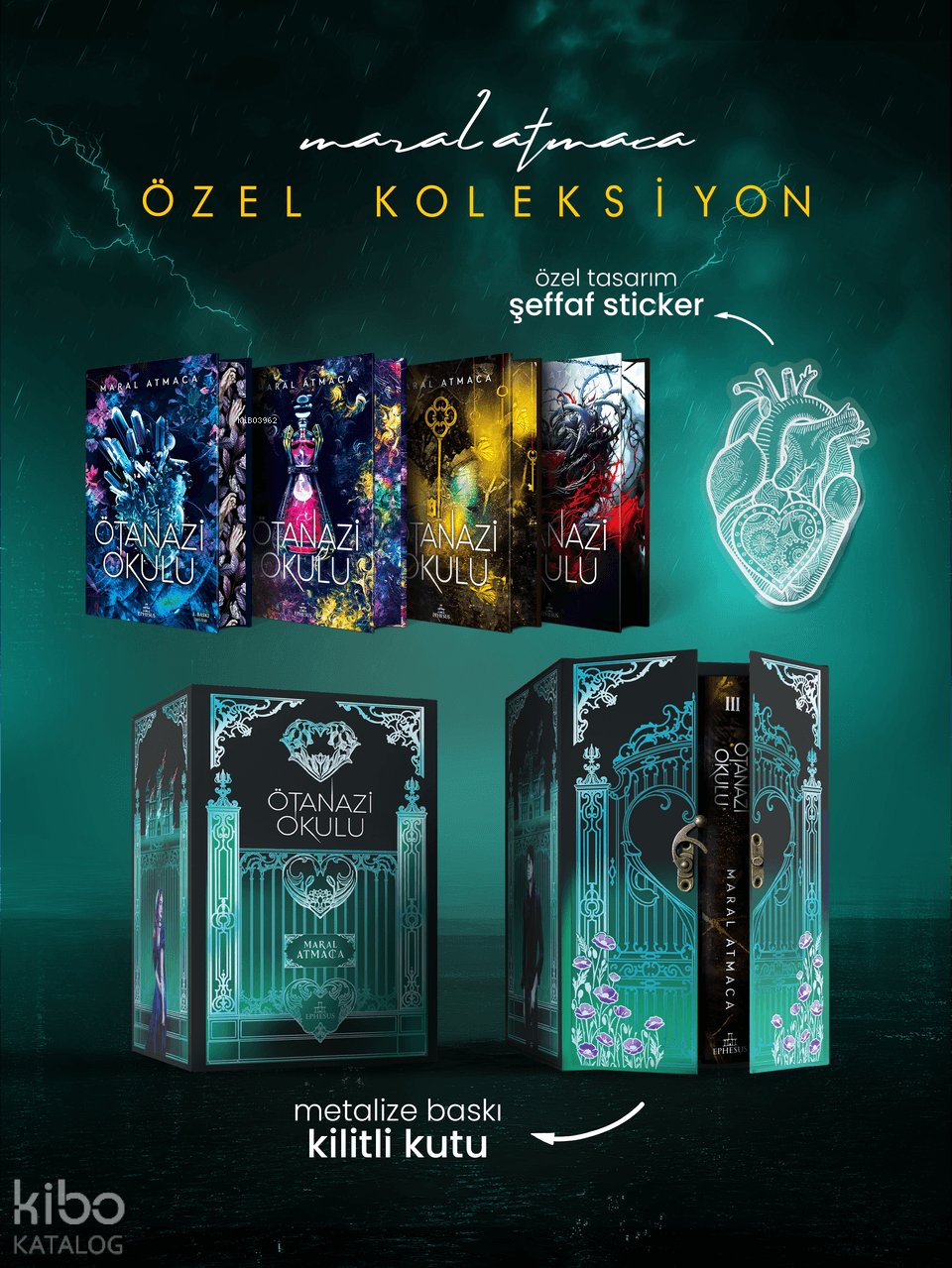 Ötanazi Okulu Serisi – Yan Boyamalı Kilitli Koleksiyon Kutu (Ciltli)