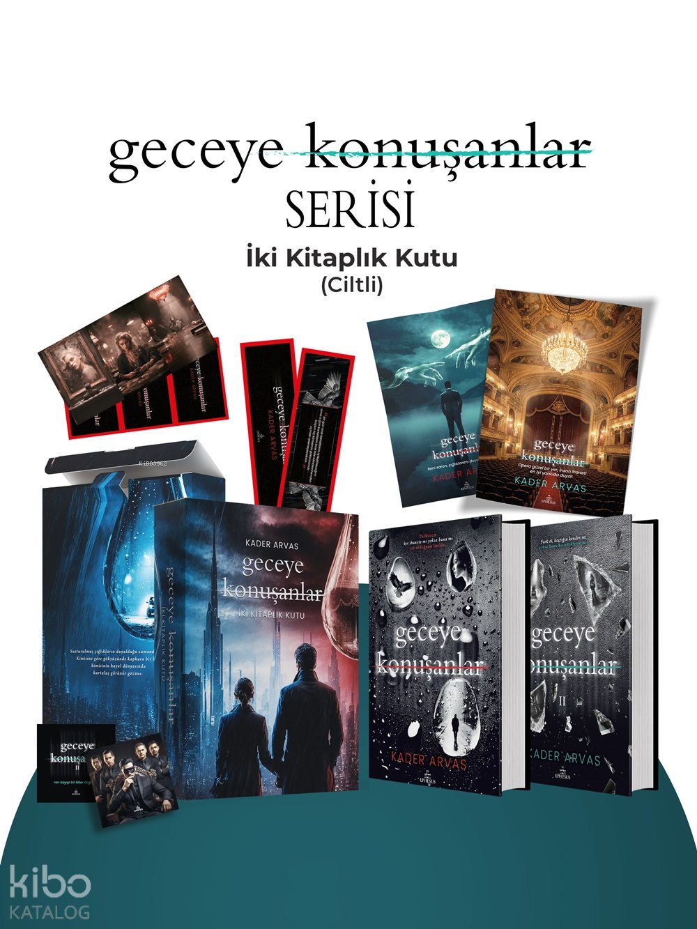 Geceye Konuşanlar Serisi (İki Kitap - Ciltli - Kutulu) - Kader Arvas