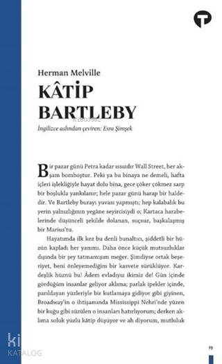 Katip Bartleby - Herman Melville