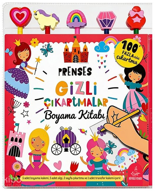 Prenses Gizli Çıkartmalar Boyama Kitabı Seti