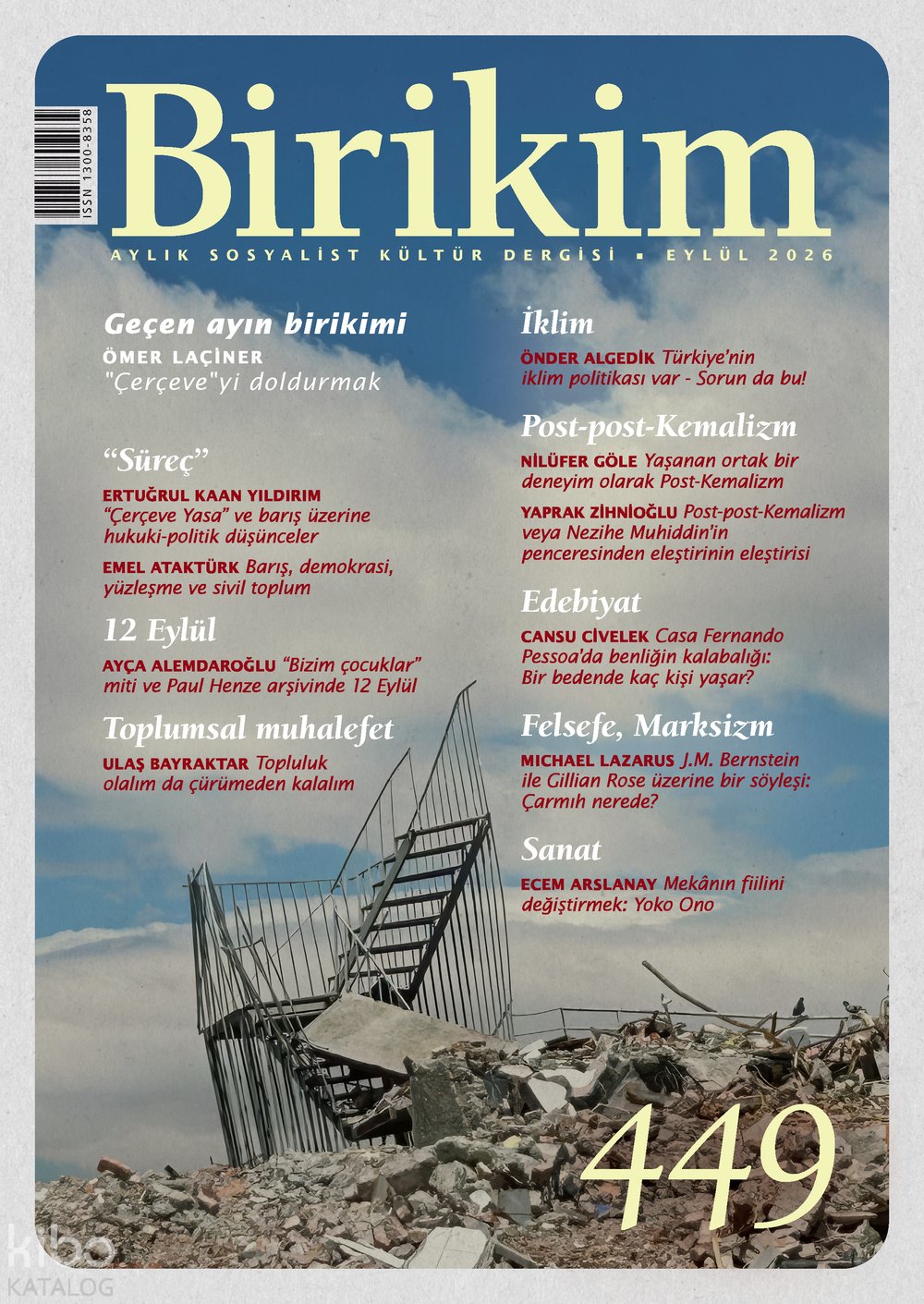 Birikim Sayı: 449 (Eylül 2026)