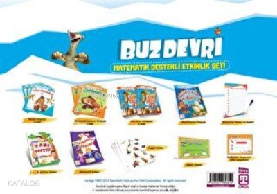 Buz Devri Matematik Destekli Etkinlik Seti (Poşet Çanta Seti) - Celal Akbaş
