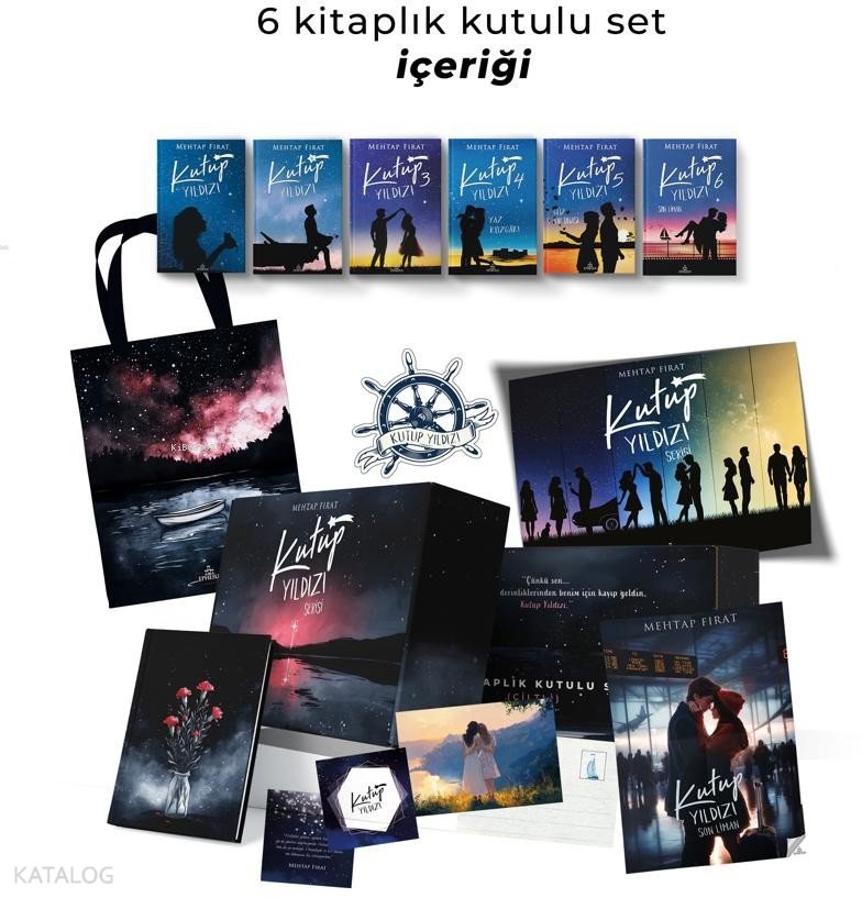 Kutup Yıldızı Serisi (6 Kitaplık Hediyeli Kutu - Ciltli) - Mehtap Fırat