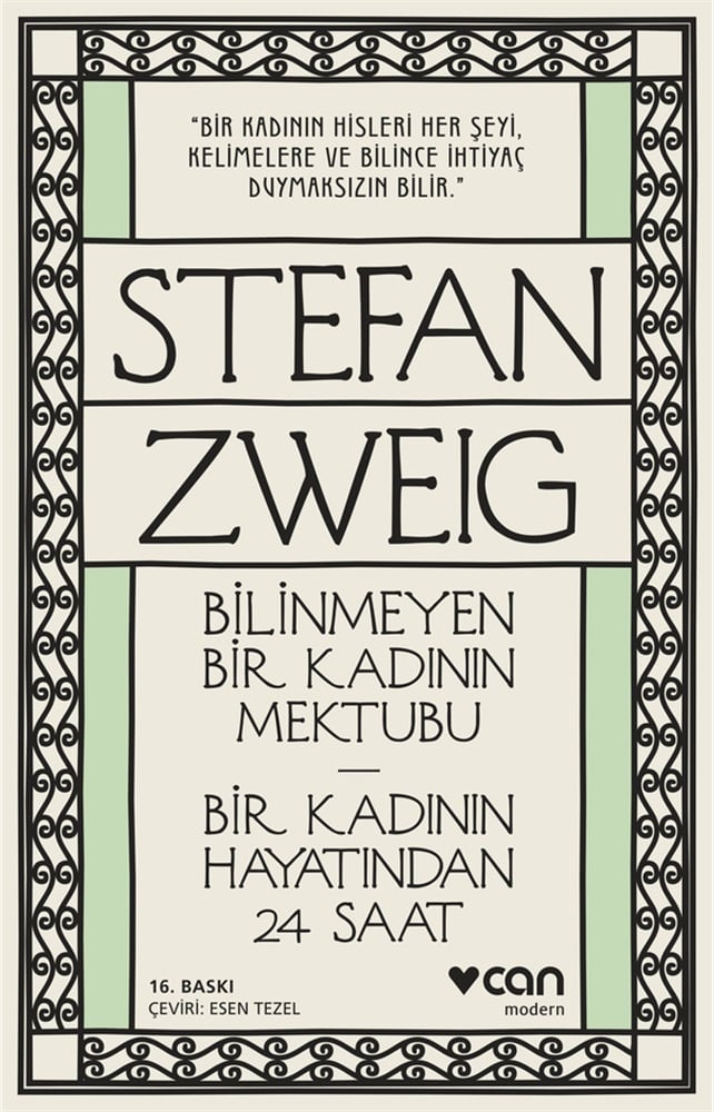 Bilinmeyen Bir Kadının Mektubu - Bir Kadının Hayatından 24 Saat - Stefan Zweig