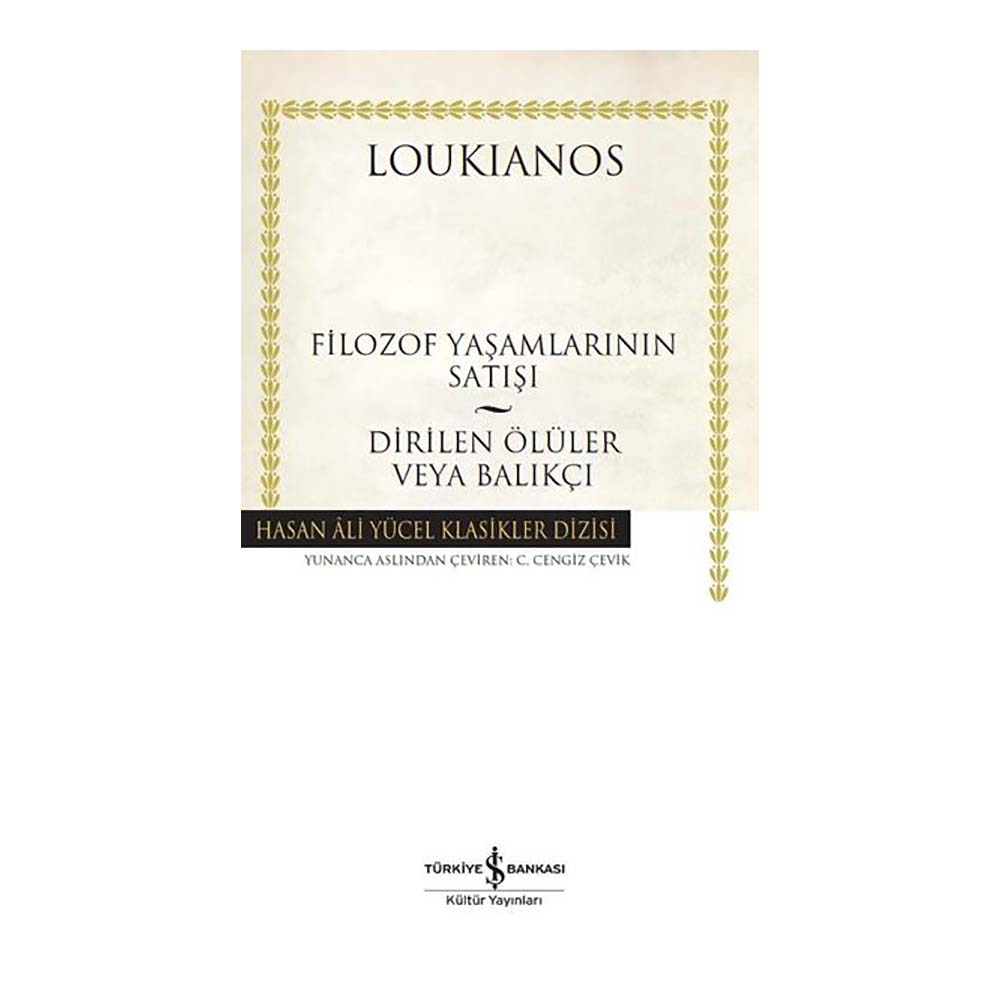 FİLOZOF YAŞAMLARININ SATIŞI (KARTON KAPAK)