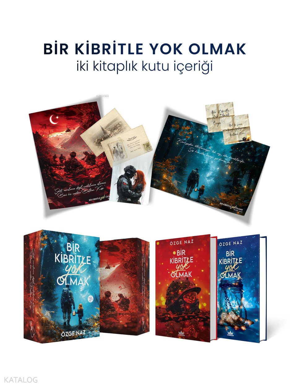 Bir Kibritle Yok Olmak İki Kitaplık Hediyeli Özel Kutu (Ciltli) - Özge Naz