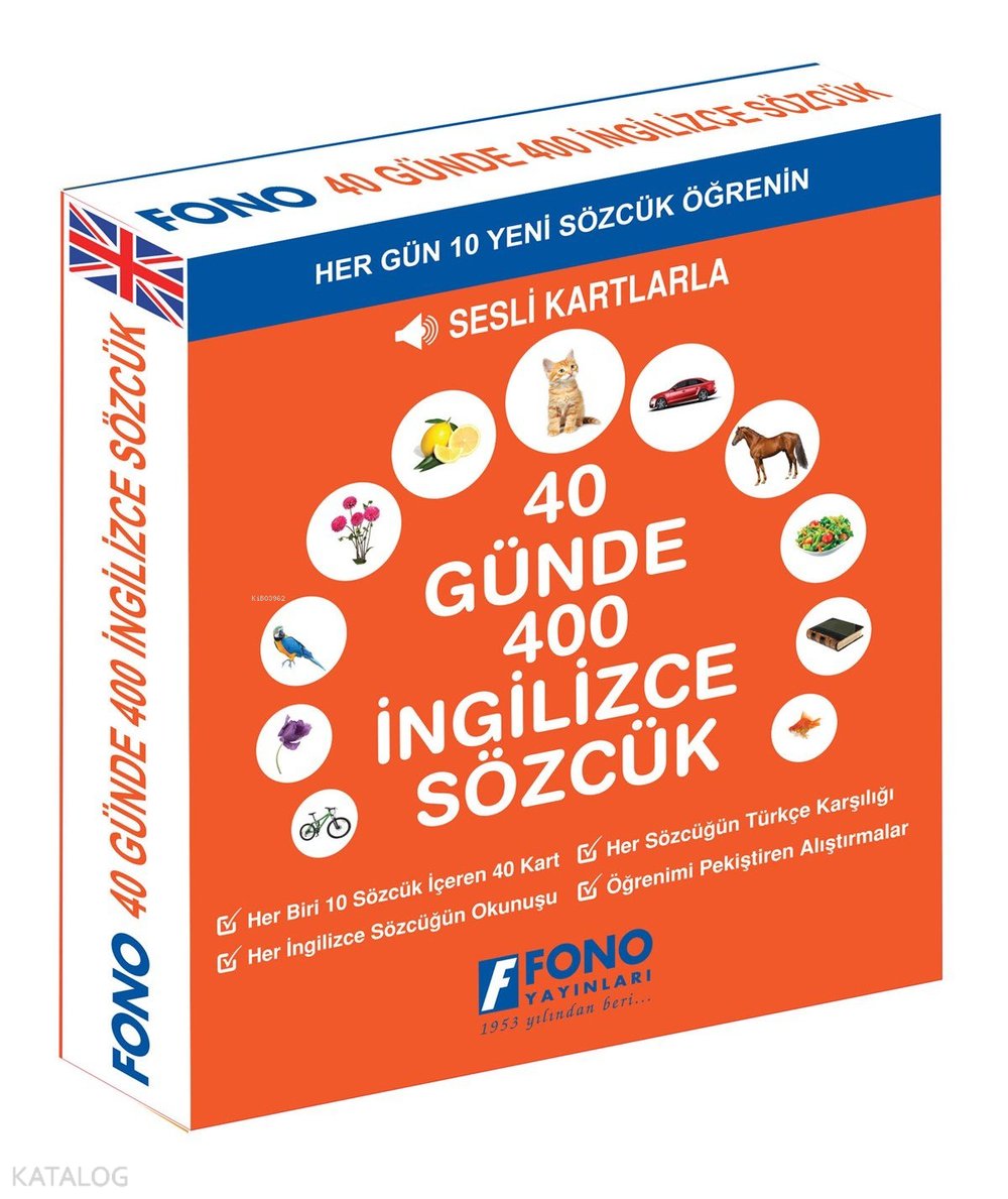 40 Günde 400 İngilizce Sözcük - Sesli Kartlarla