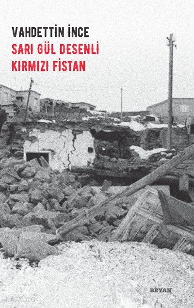 Sarı Gül Desenli Kırmısı Fistan - Vahdettin İnce