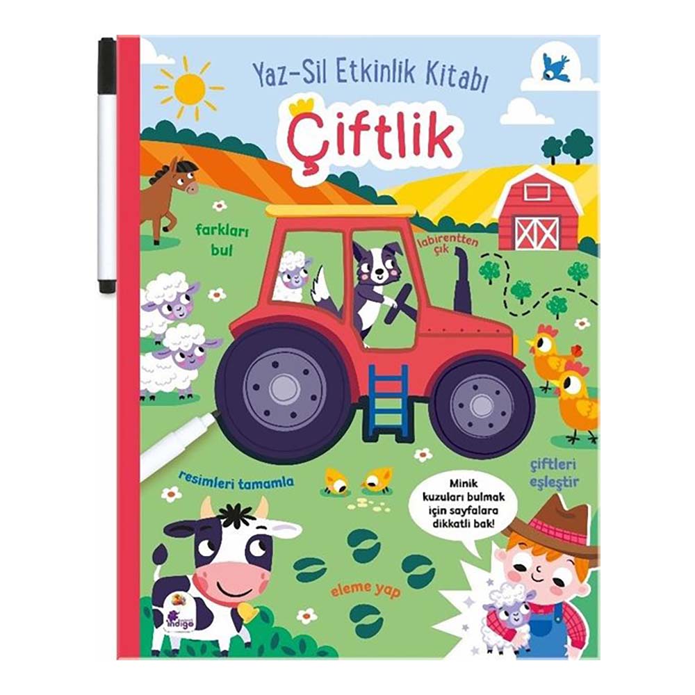 YAZ SİL ETKİNLİK KİTABI - ÇİFTLİK