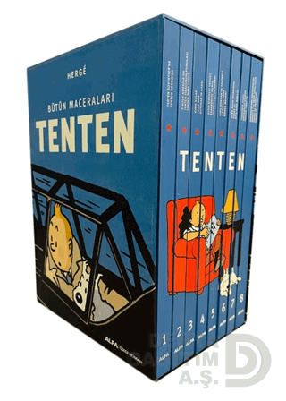 TENTEN (HERGE) CİLTLİ (TAKIM 8 KİTAP) KUTU