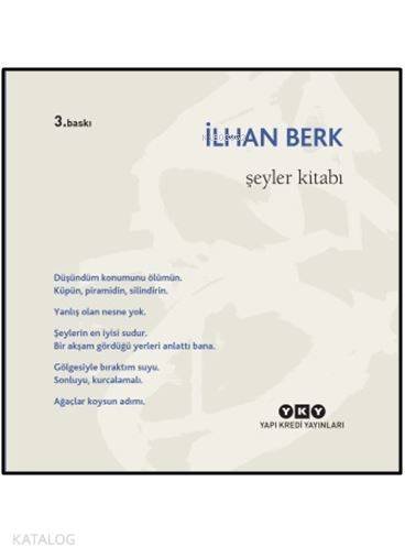 Şeyler Kitabı - İlhan Berk