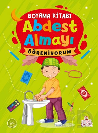 BOYAMA KİTABI - ABDEST ALMAYI ÖĞRENİYORUM (ERKEK)