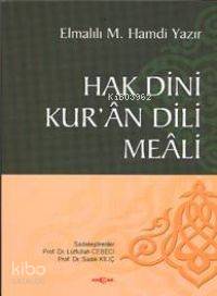 Hak Dini Kur'an Dili Meali (Ciltli)