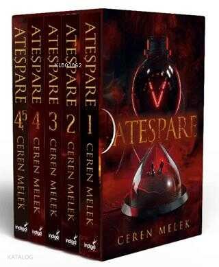 Ateşpare Seti - 5 Kitap Takım - Kutulu - Ceren Melek