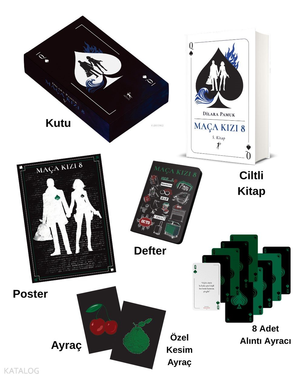 Maça Kızı 8 - 5. Kitap (Ciltli - Kutu) - Dilara Pamuk