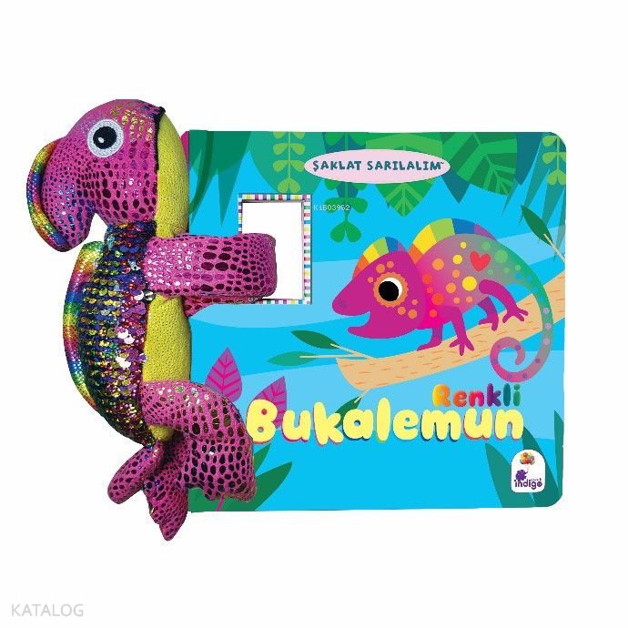 Şaklat Sarılalım - Renkli Bukalemun (Ciltli - Oyuncaklı Kitap) - J.J. Lachowich