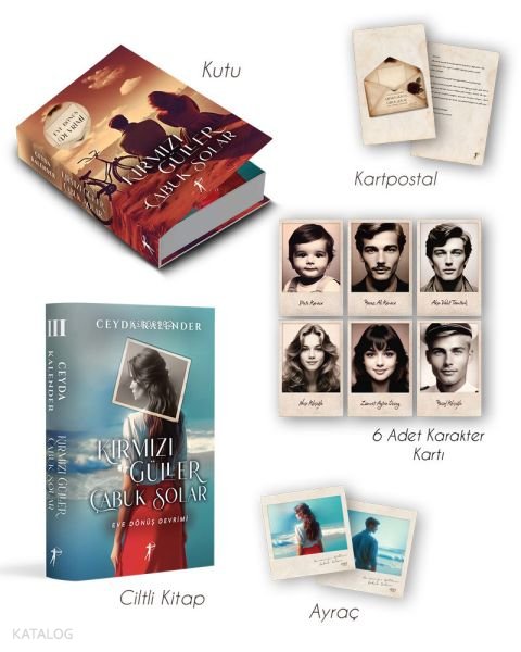Kırmızı Güller Çabuk Solar 3 - Eve Dönüş Devrimi (Ciltli - Kutulu Set) - Ceyda Kalender