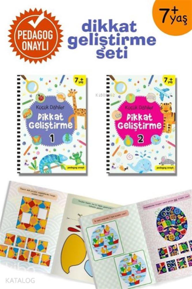 KÜÇÜK DAHİLER DİKKAT GELİŞTİRME SETİ 2 KİTAP 7+ YAŞ