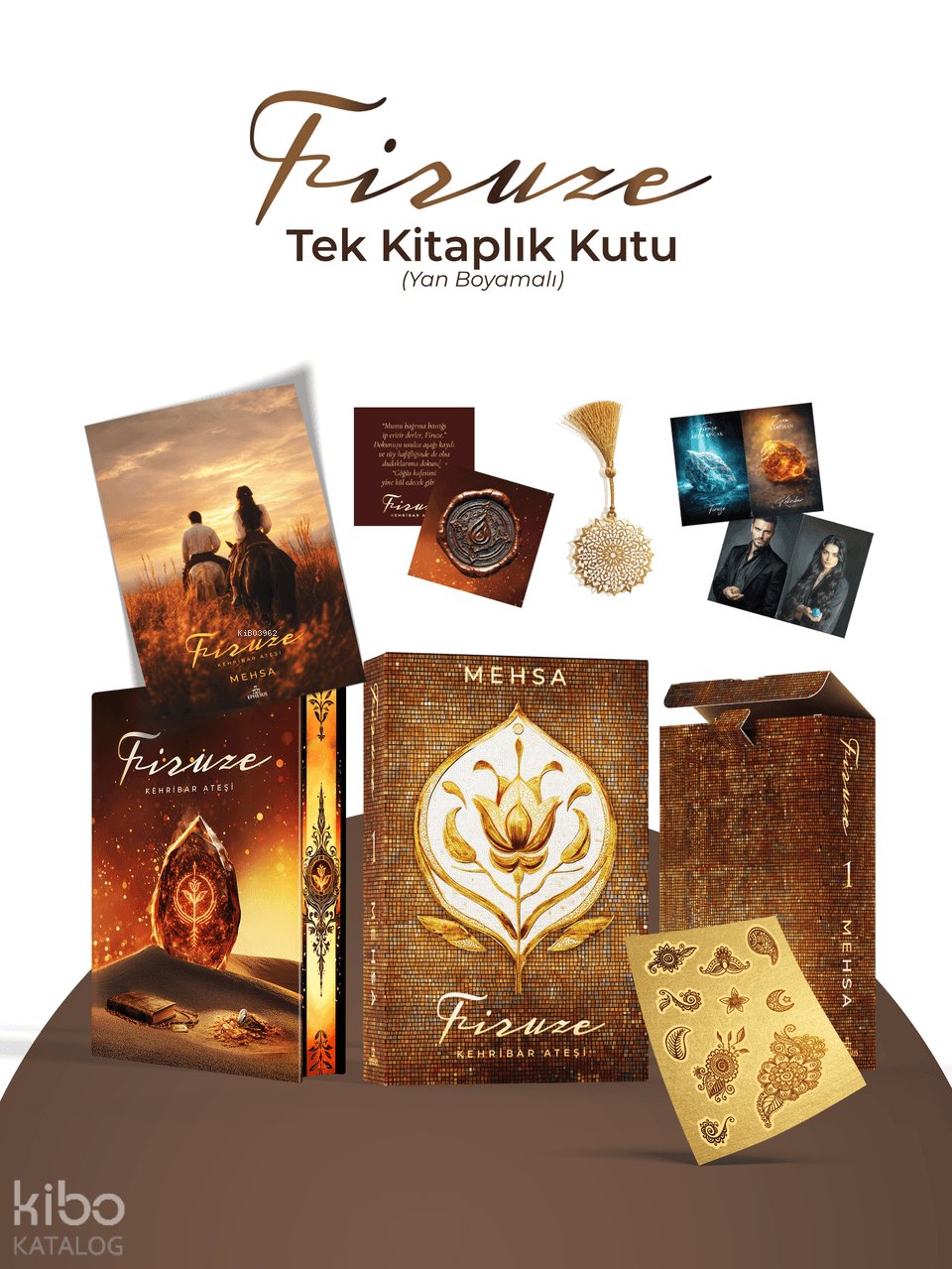 Firuze 1: Kehribar Ateşi (Kutulu - Yan Boyamalı) - Mehsa