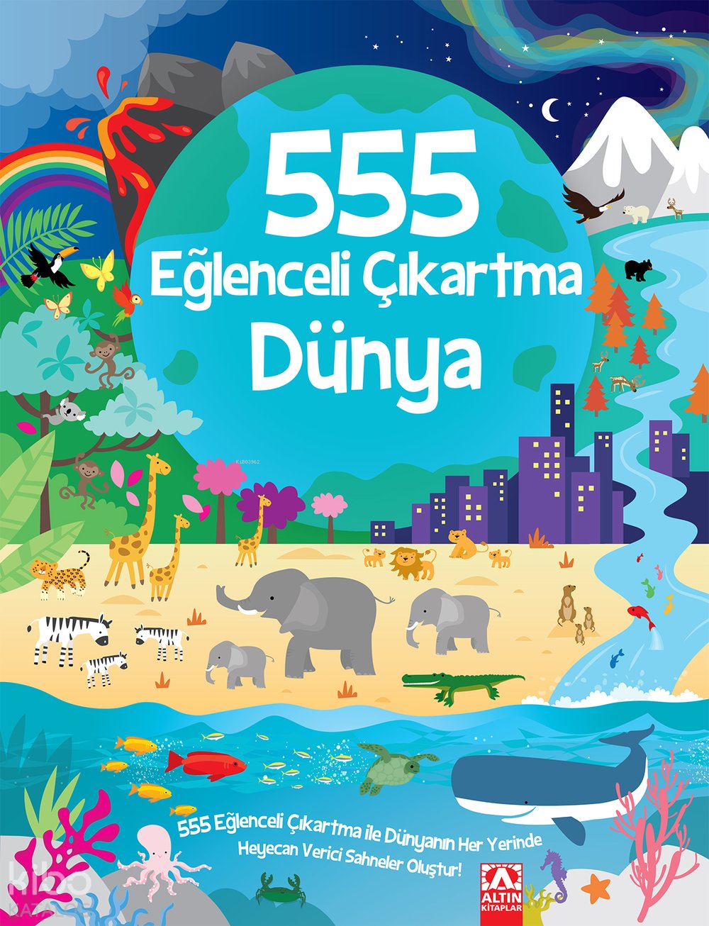 555 Eğlenceli Çıkartma - Dünya - Kolektif