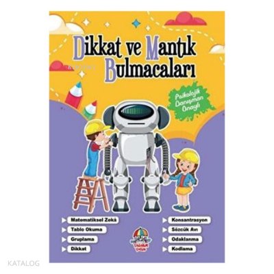 Dikkat ve Mantık Bulmacaları Mor Kitap