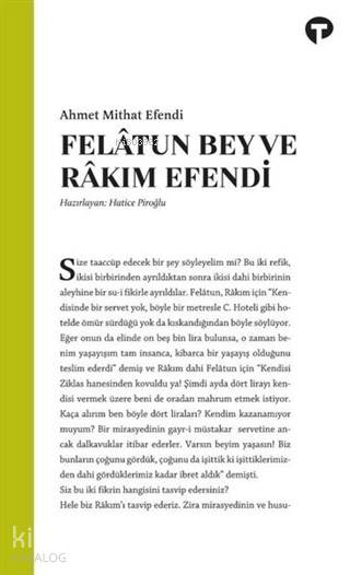 Felatun Bey ve Rakım Efendi