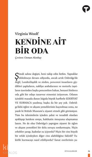 Kendine Ait Bir Oda - Virginia Woolf