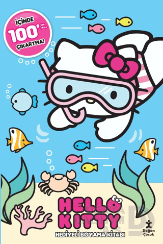 HELLO KITTY - 100 ÇIKARTMA HEDİYELİ BOYAMA KİTABI