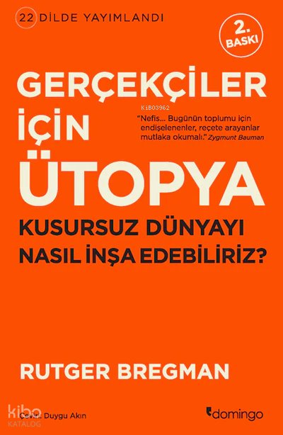 Gerçekçiler İçin Ütopya - Rutger Bregman