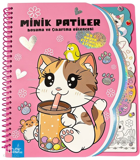 Minik Patiler Boyama ve Çıkartma Eğlencesi (Spiralli)