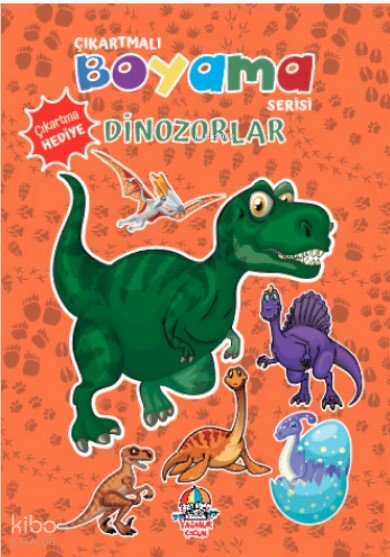 Çıkartmalı Boyama Serisi - Dinozorlar